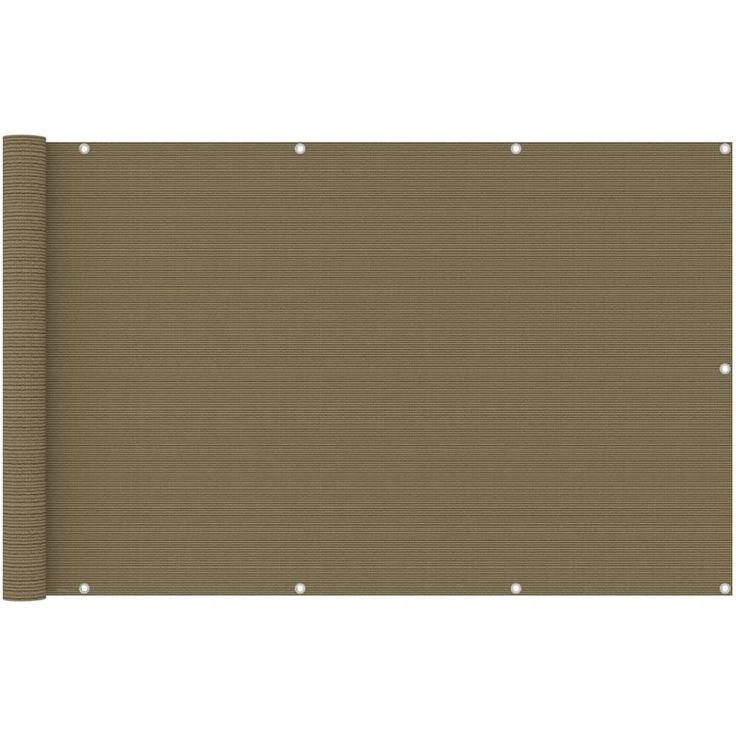 Parvekkeen suoja harmaanruskea 120x400 cm hdpe_1