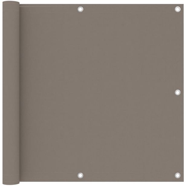 Parvekkeen suoja harmaanruskea 90x300 cm oxford kangas_1