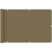 Parvekkeen suoja harmaanruskea 90x600 cm hdpe