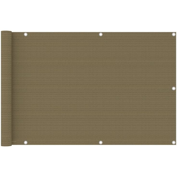 Parvekkeen suoja harmaanruskea 90x600 cm hdpe_1