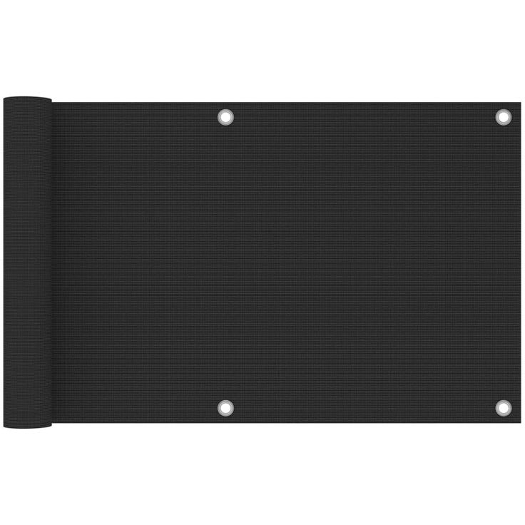 Parvekkeen suoja hdpe 75x500 cm antrasiitti_1