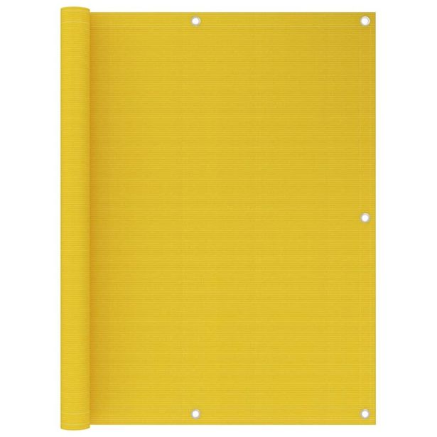 Parvekkeen suoja keltainen 120x600 cm hdpe_1