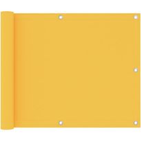 Parvekkeen suoja keltainen 75x500 cm oxford-kangas