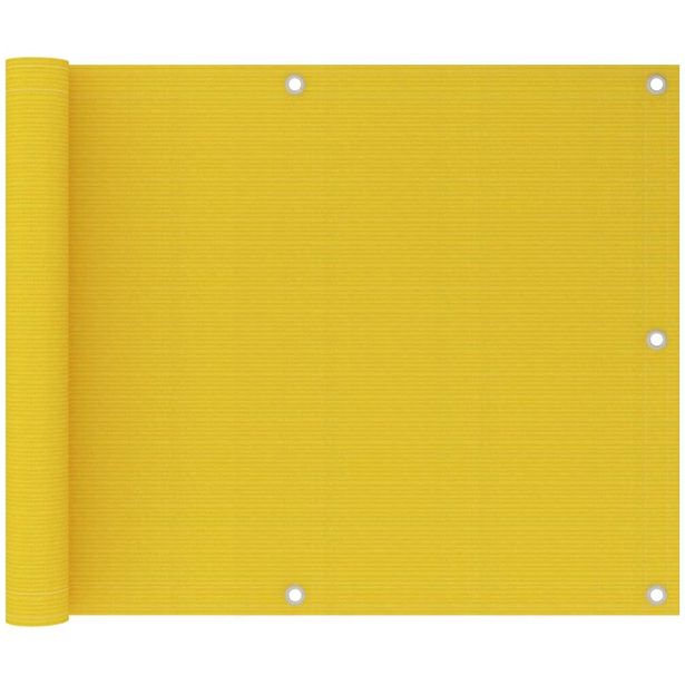 Parvekkeen suoja keltainen 75x600 cm hdpe_1