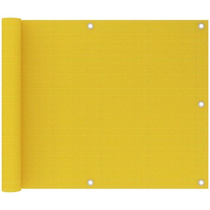 Parvekkeen suoja keltainen 75x600 cm hdpe_1