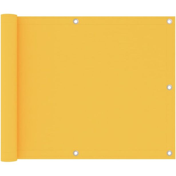 Parvekkeen suoja keltainen 75x600 cm oxford kangas_1