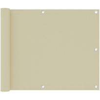 Parvekkeen suoja kerma 75x300 cm oxford kangas