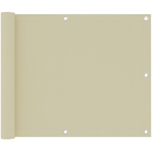 Parvekkeen suoja kerma 75x300 cm oxford kangas_1