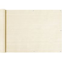 Parvekkeen suoja kerma 75x400 cm hdpe