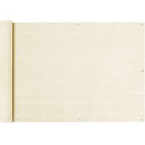 Parvekkeen suoja kerma 75x500 cm hdpe