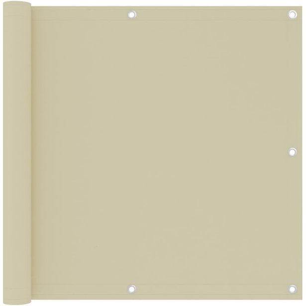 Parvekkeen suoja kerma 90x300 cm oxford kangas_1