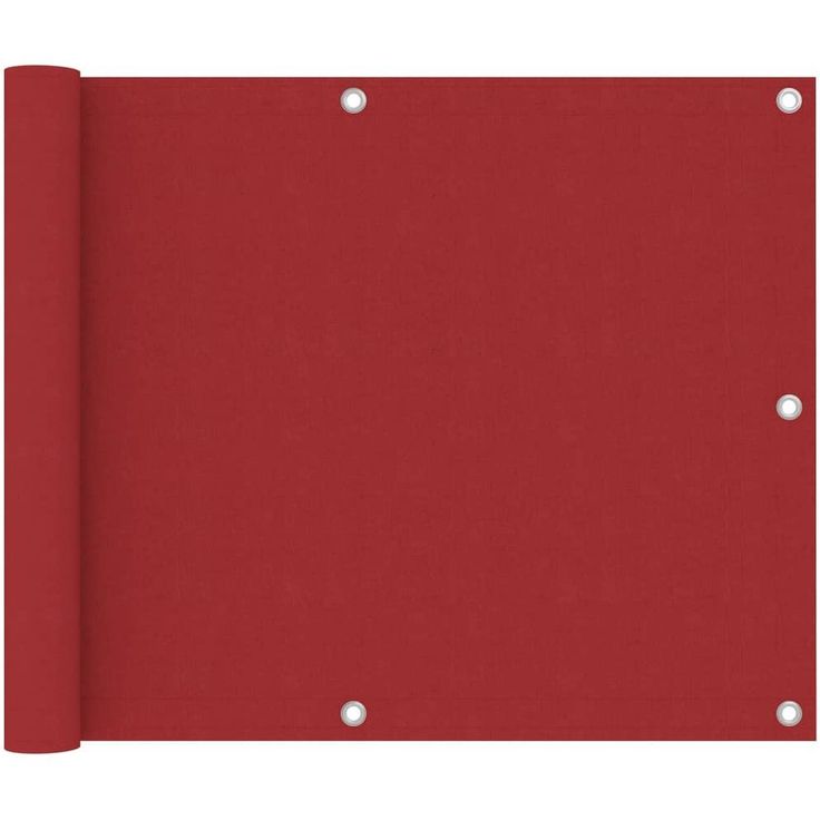 Parvekkeen suoja punainen 75x500 cm oxford-kangas_1