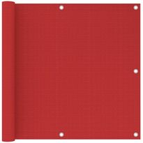 Parvekkeen suoja punainen 90x300 cm hdpe