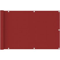 Parvekkeen suoja punainen 90x400 cm hdpe