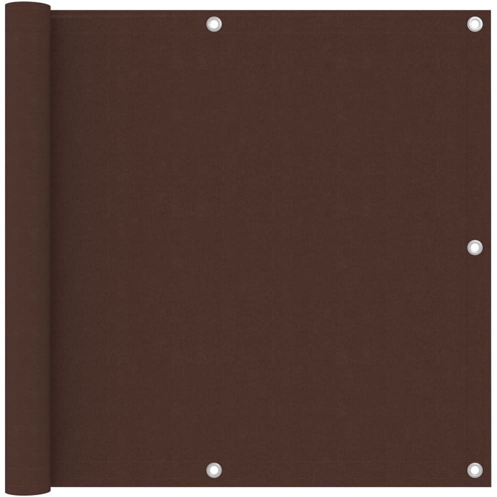 Parvekkeen suoja ruskea 90x500 cm oxford-kangas