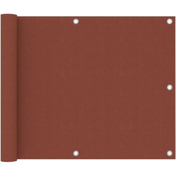 Parvekkeen suoja terrakotta 75x500 cm oxford kangas_1