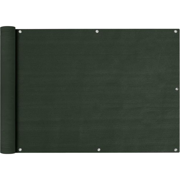 Parvekkeen suoja tummanvihreä 75x600 cm hdpe_1