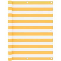 Parvekkeen suoja valkoinen ja keltainen 120x300cm oxford