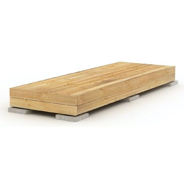 Valmisterassi Patio terassielementti Classic 1x3m lehtikuusi