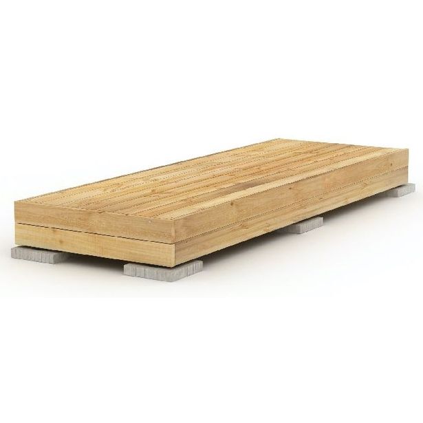 Valmisterassi Patio terassielementti Classic 1x4m lehtikuusi