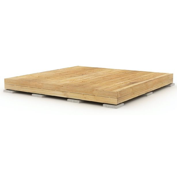 Valmisterassi Patio terassielementti Classic 3x3m lehtikuusi