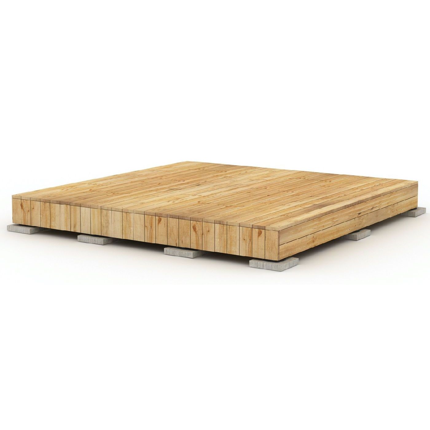 Valmisterassi Patio Terassit, Modern, 3x3m, lehtikuusi