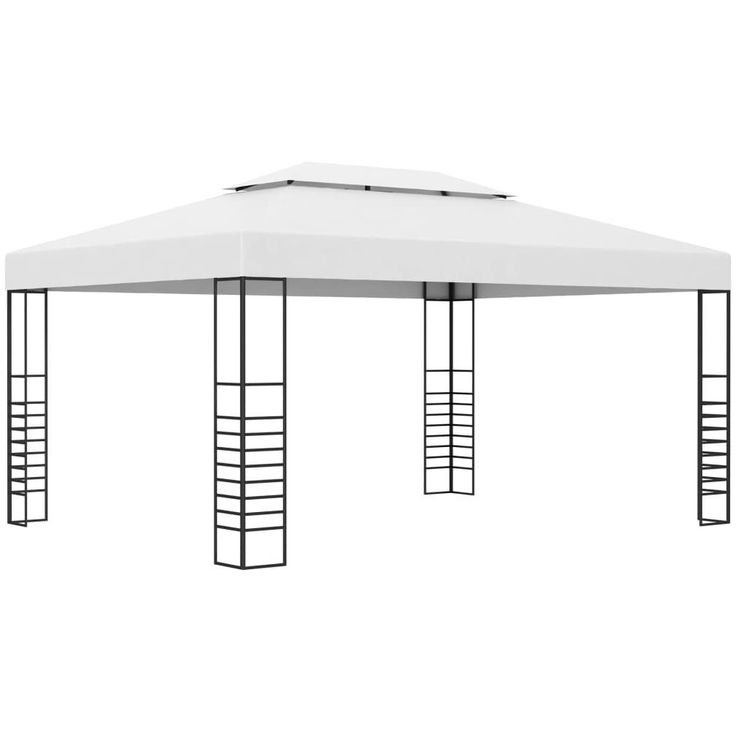 Paviljonki jauhemaalattu teräs 4x3x2,7 m antrasiitti_1