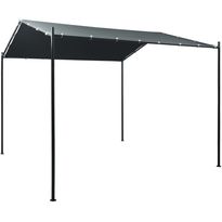 Paviljonki/juhlateltta 3x3 m teräs antrasiitti