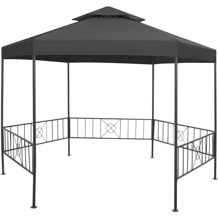 Paviljonki teräs 323x275x265 cm antrasiitti_1