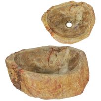 Pesuallas fossiilinen kivi 45x35x15 cm kerma