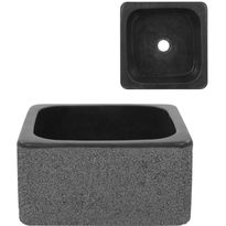 Pesuallas jokikivi 30x30x15 cm musta