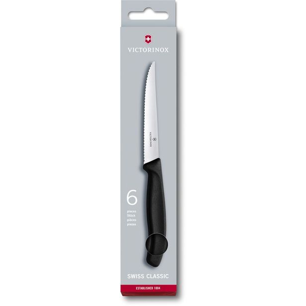 Pihviveitsisetti Victorinox 6 osainen 11cm musta