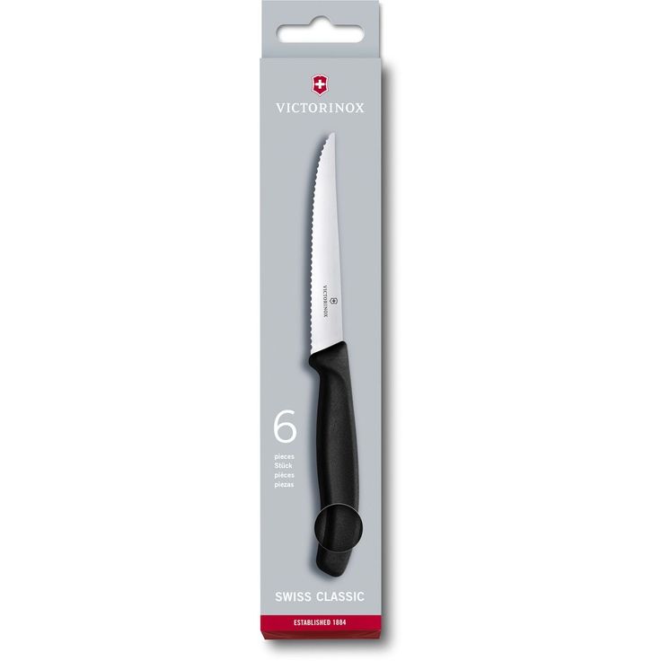Pihviveitsisetti Victorinox 6 osainen 11cm musta