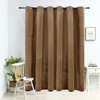Pimennysverho metallirenkailla sametti beige 290x245 cm