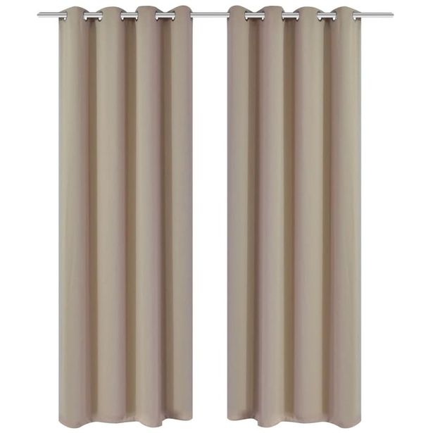 Pimennysverhot purjerenkailla 2 kpl 135x175 cm kerma_1