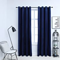 Pimennysverhot renkailla 2kpl sametti 140x225cm