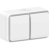 Pistorasia Gelia Connect 2 Home, 2-osainen, 16A, IP54, pinta-asennus, valkoinen