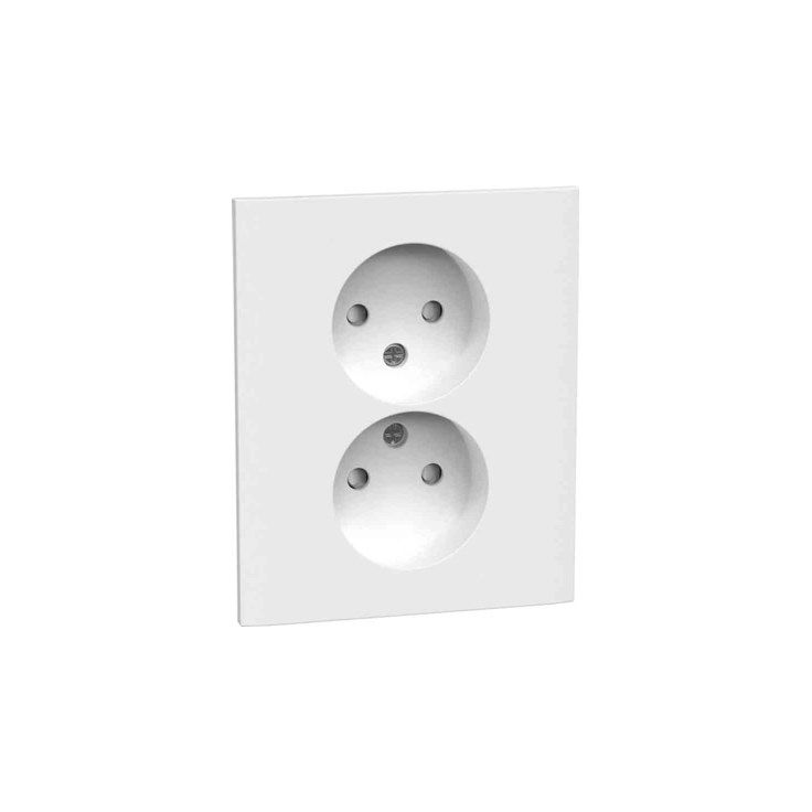 Pistorasia Gelia Connect 2 Home 2 osainen 16A maadoittamaton uppo asennus valkoinen