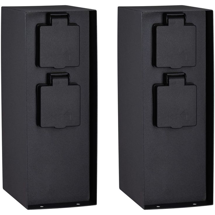 Pistorasiatolppa Paulmann Rio 2 pistorasiaa 85x120x230mm IP44 antrasiitti
