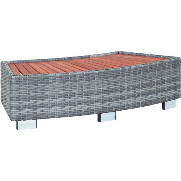 Porealtaan porras harmaa polyrottinki 92x45x25 cm_1