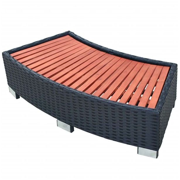 Porealtaan porras polyrottinki 92x45x25 cm musta_1
