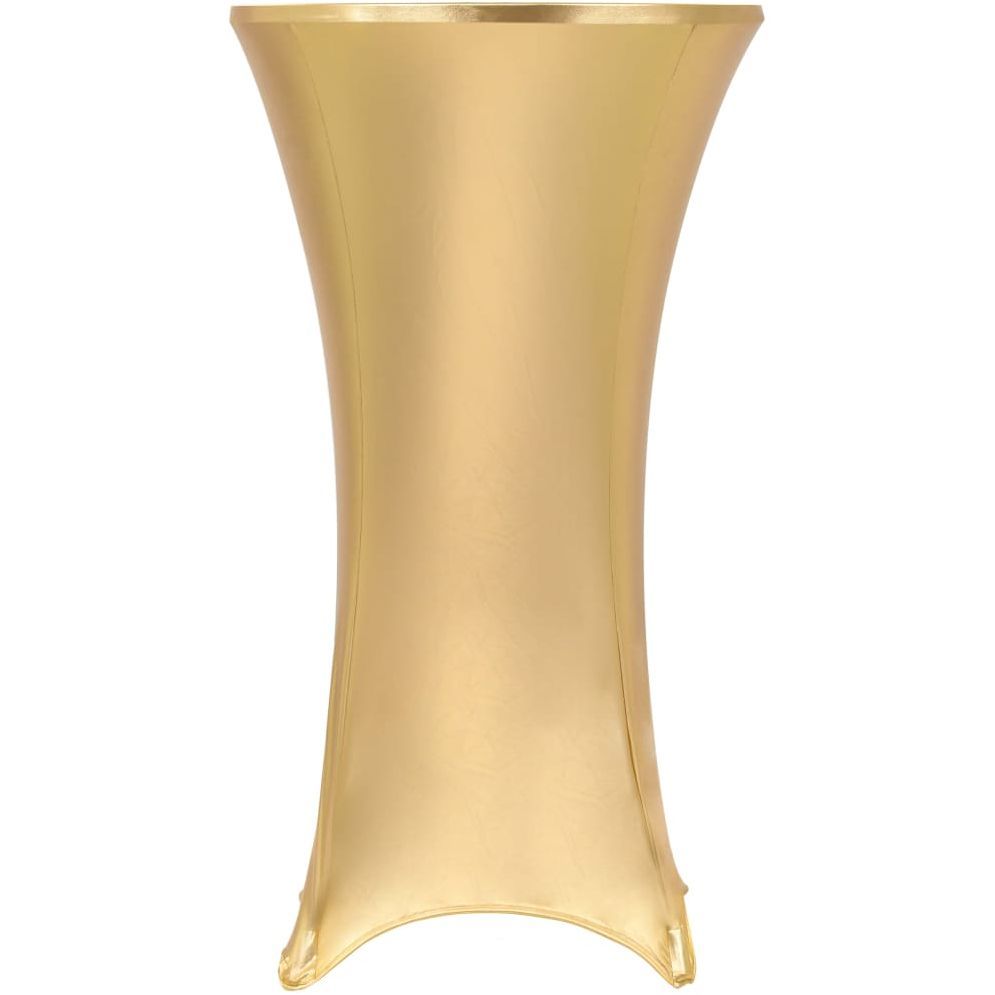 Pöytäliinat 2 kpl venyvä 70 cm kullanvärinen