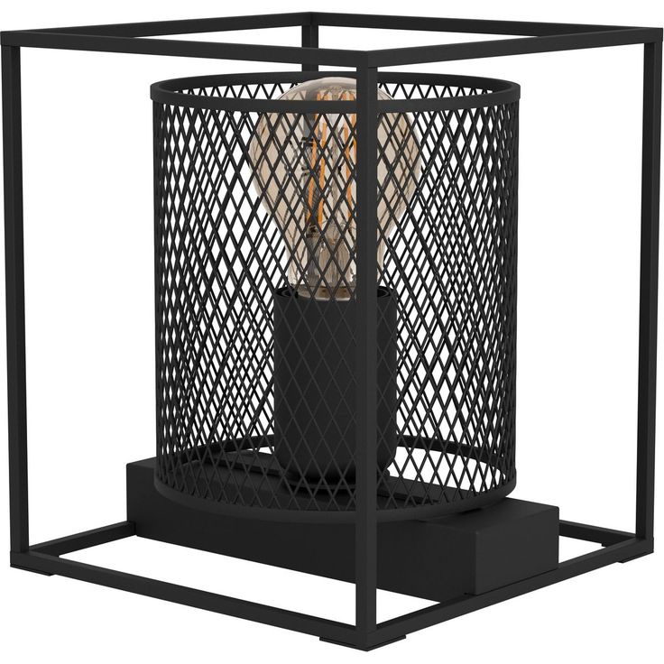 Pöytävalaisin Eglo Catterick 40W 16 5x16 5x19cm musta
