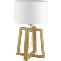 Pöytävalaisin Eglo Chietino 1, 44cm, valkoinen/puu
