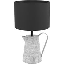 Pöytävalaisin Eglo Kensal, 43,5cm, musta/harmaa