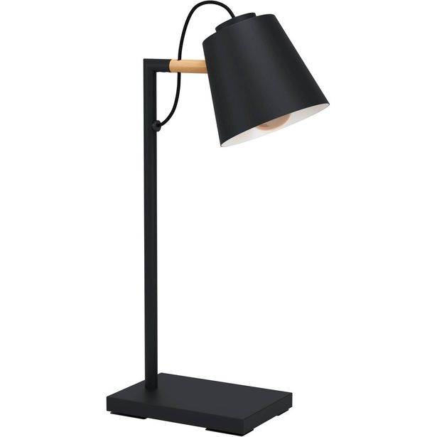 Pöytävalaisin Eglo Lacey musta/puu