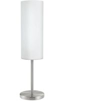 Pöytävalaisin Eglo Troy 3, 46 cm, valkoinen/harjattu teräs