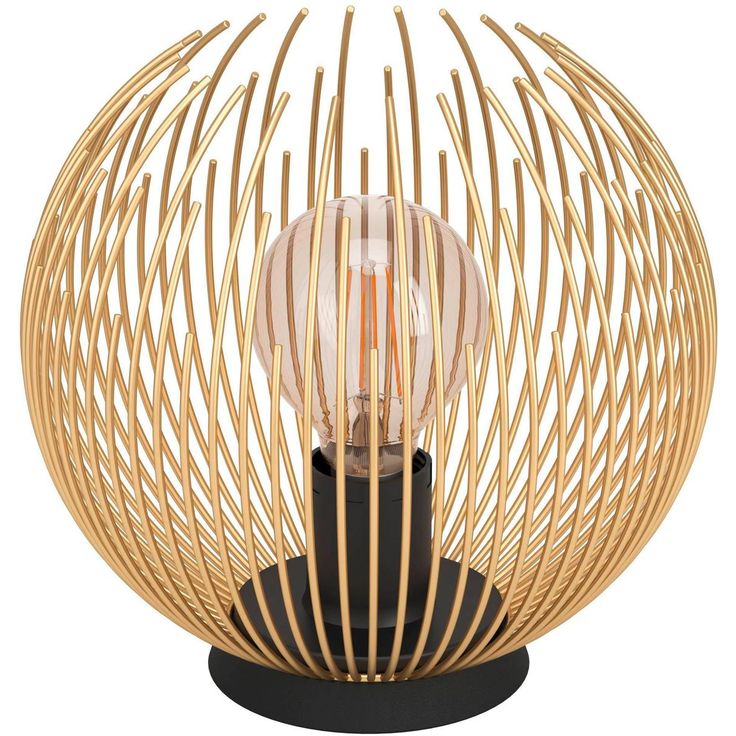 Pöytävalaisin Eglo Venezuela, 40W, 23,5x22,5cm, kulta/musta