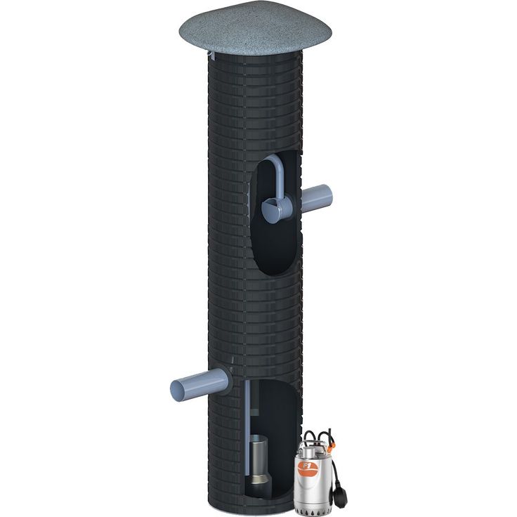 Pumppukaivo IISI D450-110mm, 40l, läpituulettava, saostetut ja harmaat vedet