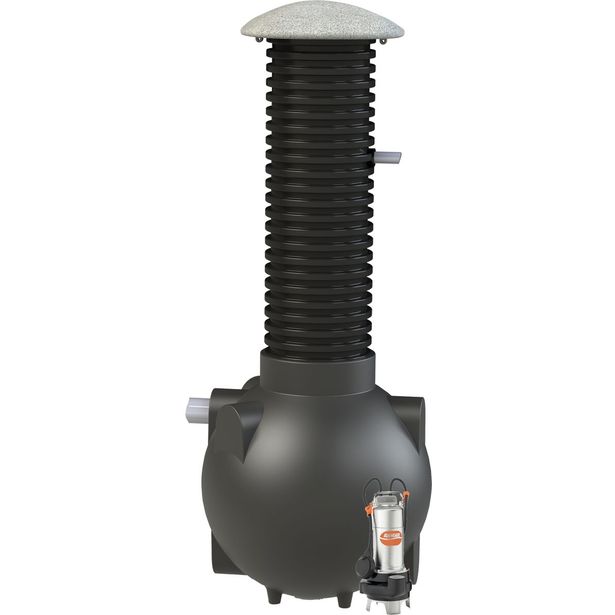 Pumppukaivo Jätevedelle IISI D1000 40mm 350l ilman takaiskvent 